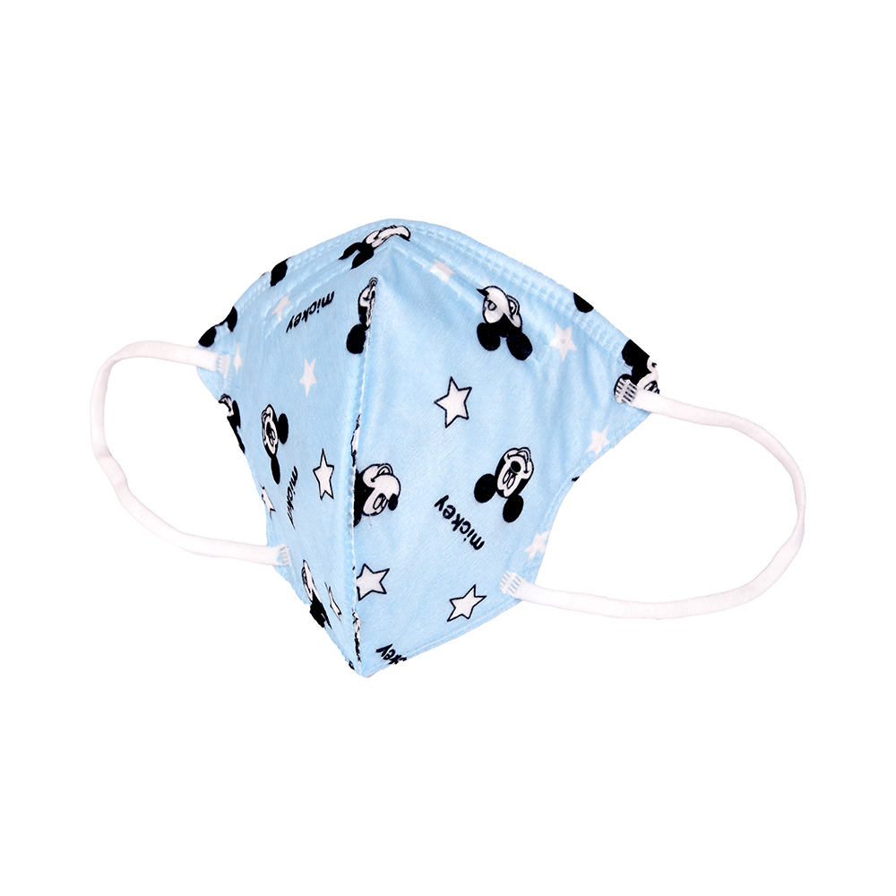 Advind Healthcare Smog Guard N95 Kids Mask without Valve for 4-12 Years Blue Mickey Mouse Design - Image 6