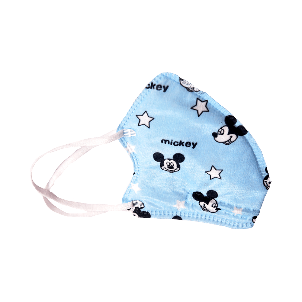 Advind Healthcare Smog Guard N95 Kids Mask without Valve for 4-12 Years Blue Mickey Mouse Design - Image 7