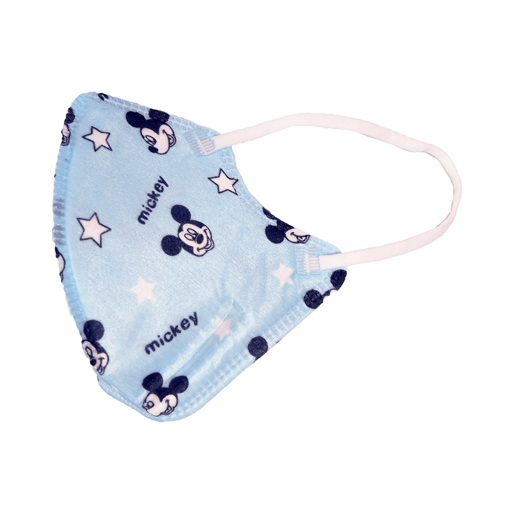 Advind Healthcare Smog Guard N95 Kids Mask without Valve for 4-12 Years Blue Mickey Mouse Design - Image 5