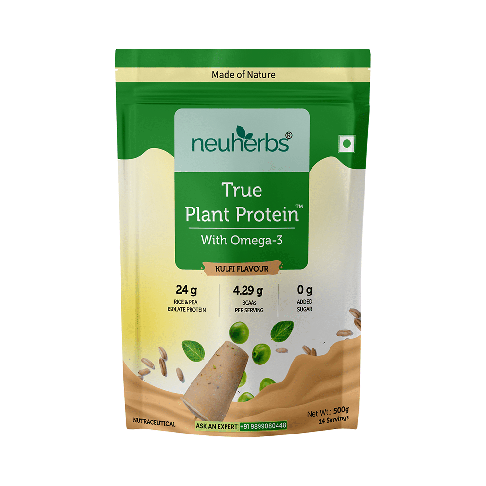 Neuherbs True Plant Protein Powder with Omega-3 Kulfi - Image 1