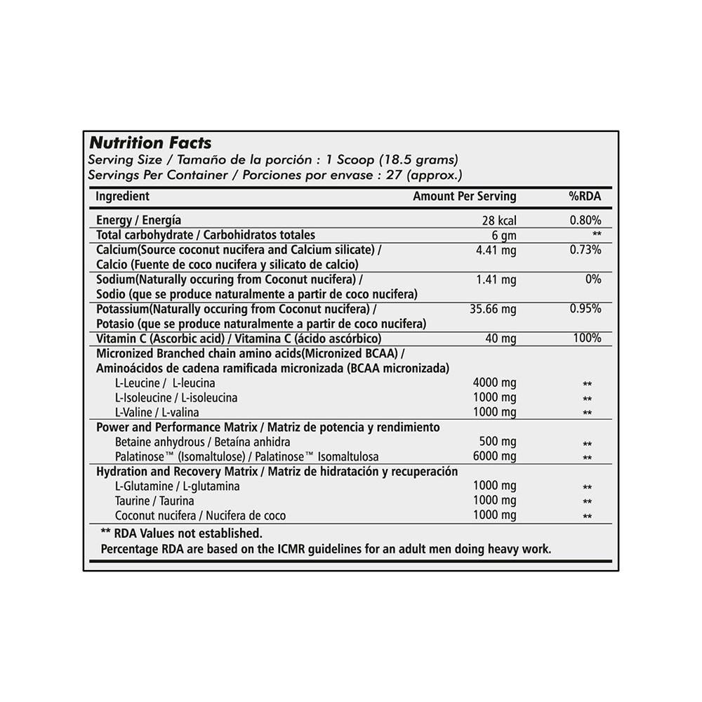 KLR. FIT Pure.Fit BCAA 4:1:1 Powder Spiced Lemon - Image 4