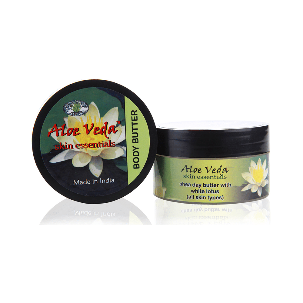 Aloe Veda Luxury Body Butter Shea Butter with White Lotus - Image 1