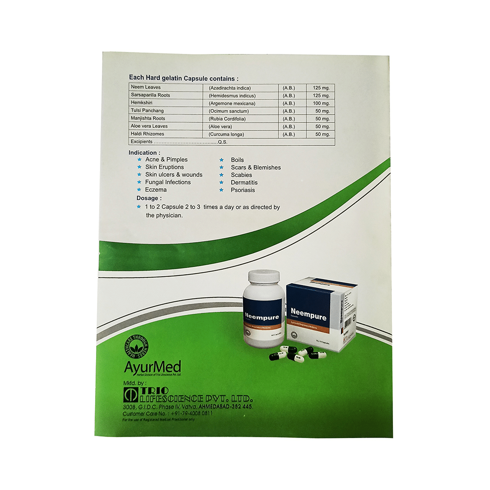 Trio Neem Pure Capsule (10 Each) - Image 4
