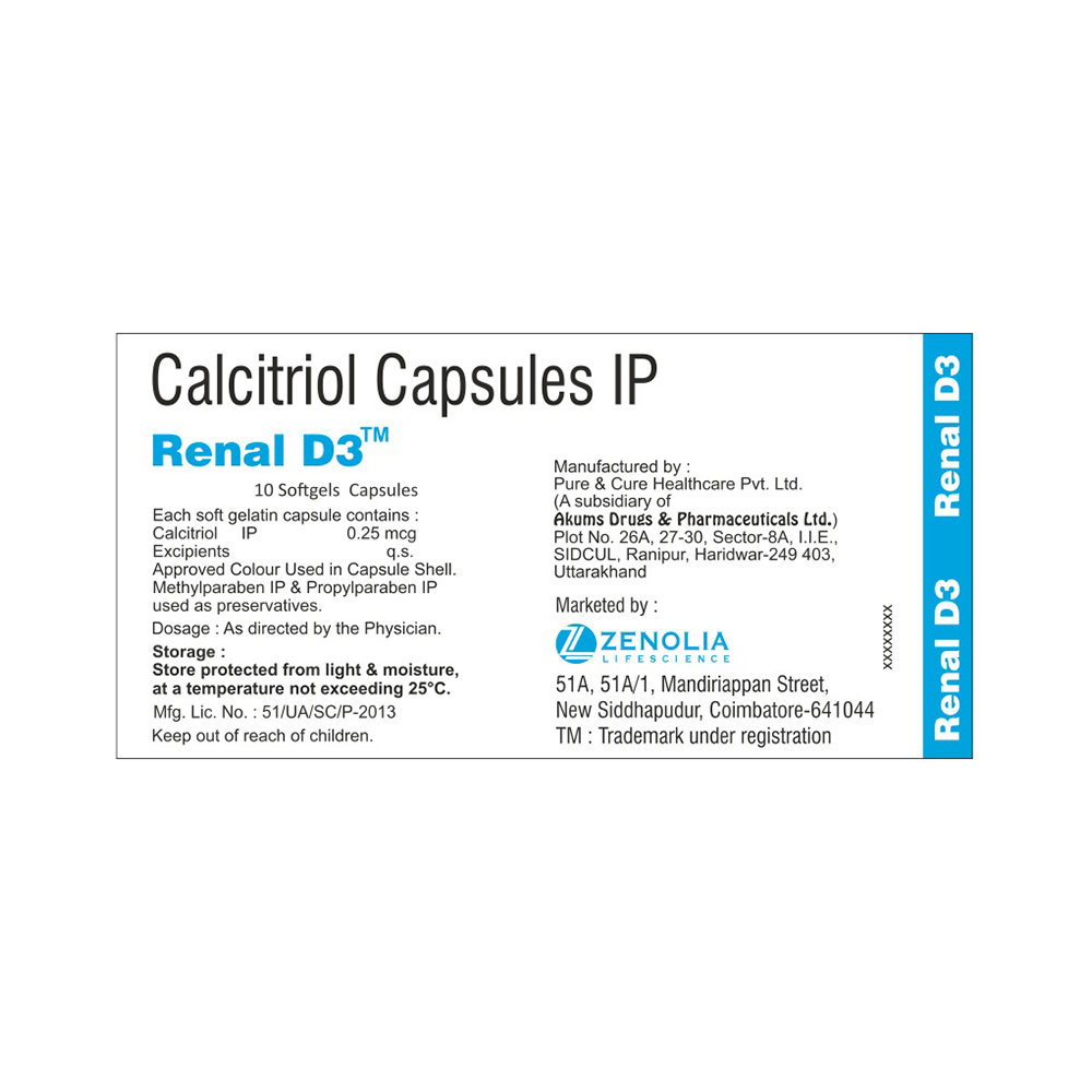 Renal-D3 Soft Gelatin Capsule - Image 2