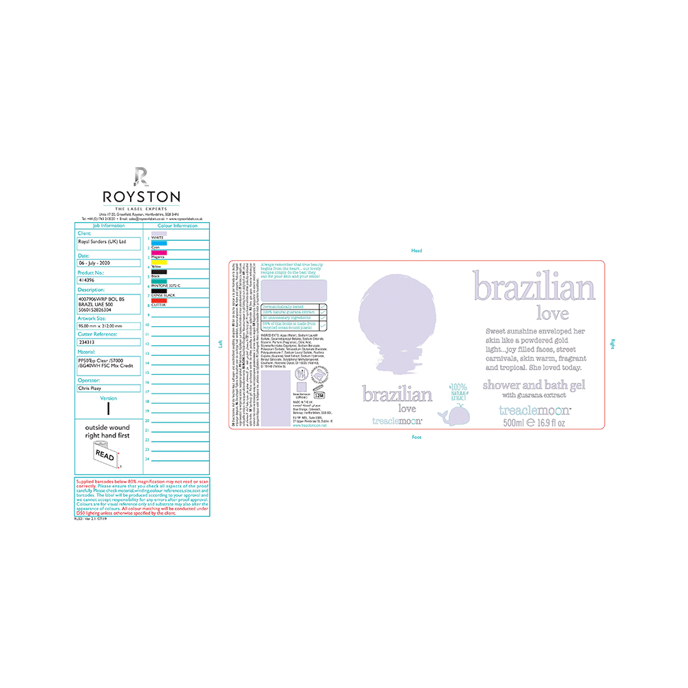 Treaclemoon Brazilian Love Shower and Bath Gel - Image 2