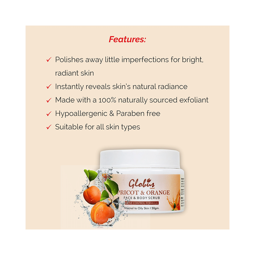 Globus Naturals Apricot & Orange Face & Body Scrub - Image 5