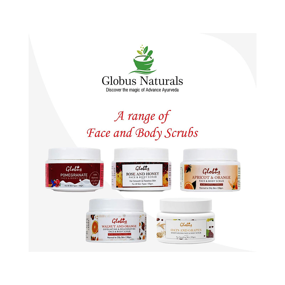 Globus Naturals Apricot & Orange Face & Body Scrub - Image 7