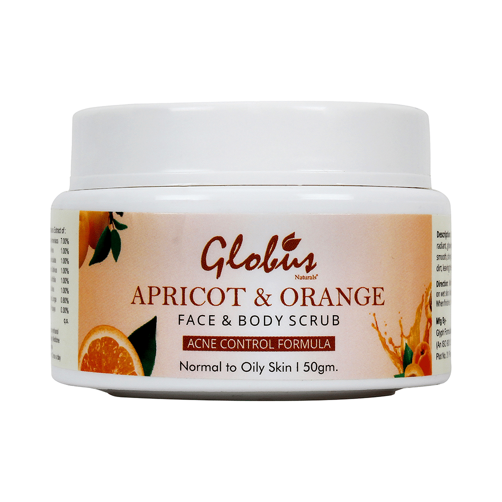 Globus Naturals Apricot & Orange Face & Body Scrub - Image 1