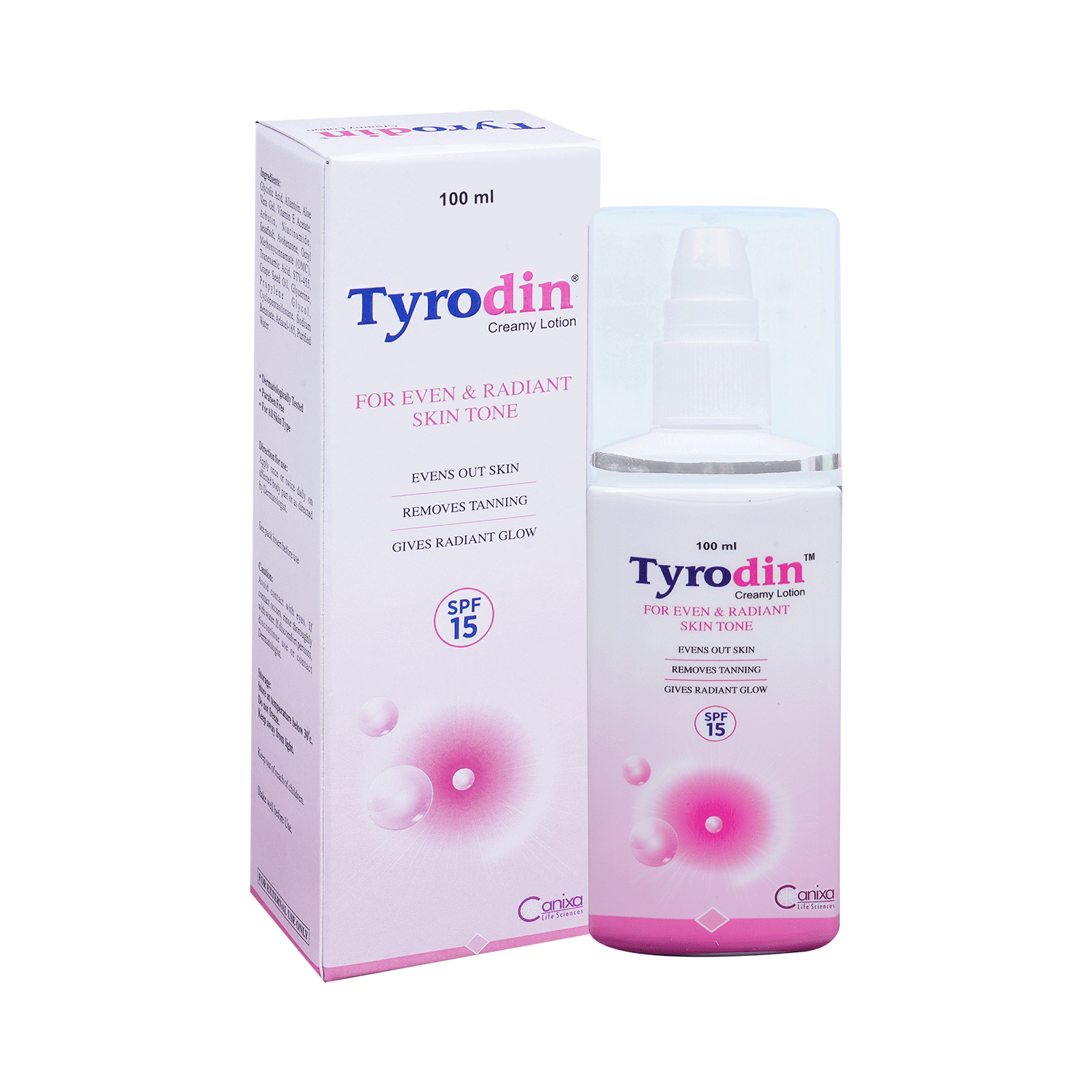 Tyrodin Creamy Lotion | For Even & Radiant Skin Tone | SPF 15