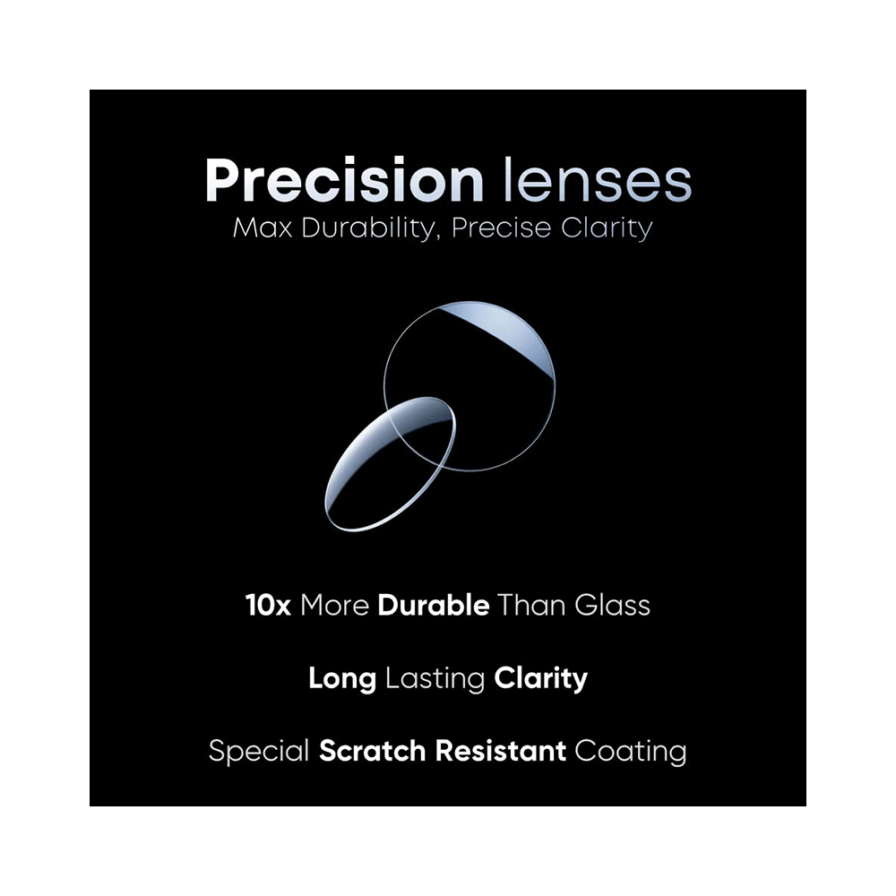 Klar Eye K 511 Rectangle Rimless Reading Glasses for Men and Women Black Optical Power +2.25 - Image 6