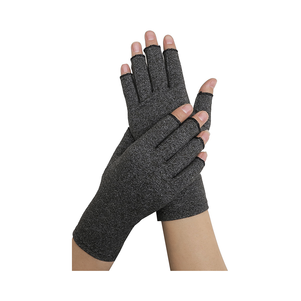 Dr. Arthritis Compression Gloves & Doctor Written Handbook Small Grey - Image 10