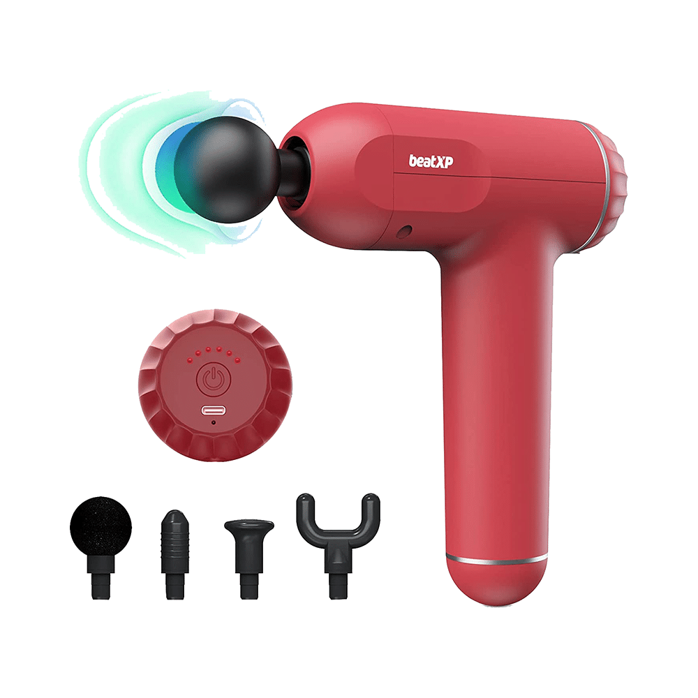 beatXP Bolt Deep Tissue Massage Gun Red