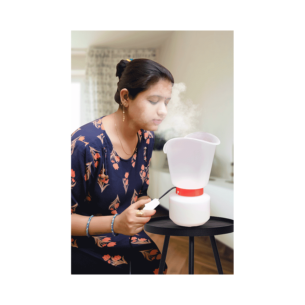 Vertical Console Steamer for Cold and Cough with Switch | Face Steamer Machine | Steam Inhaler - Image 6