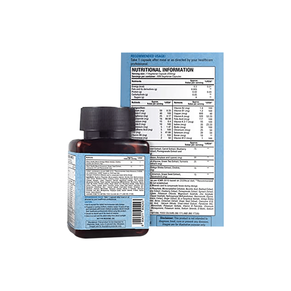 WOW Life Science Multivitamin for Men Vegetarian Capsule - Image 3