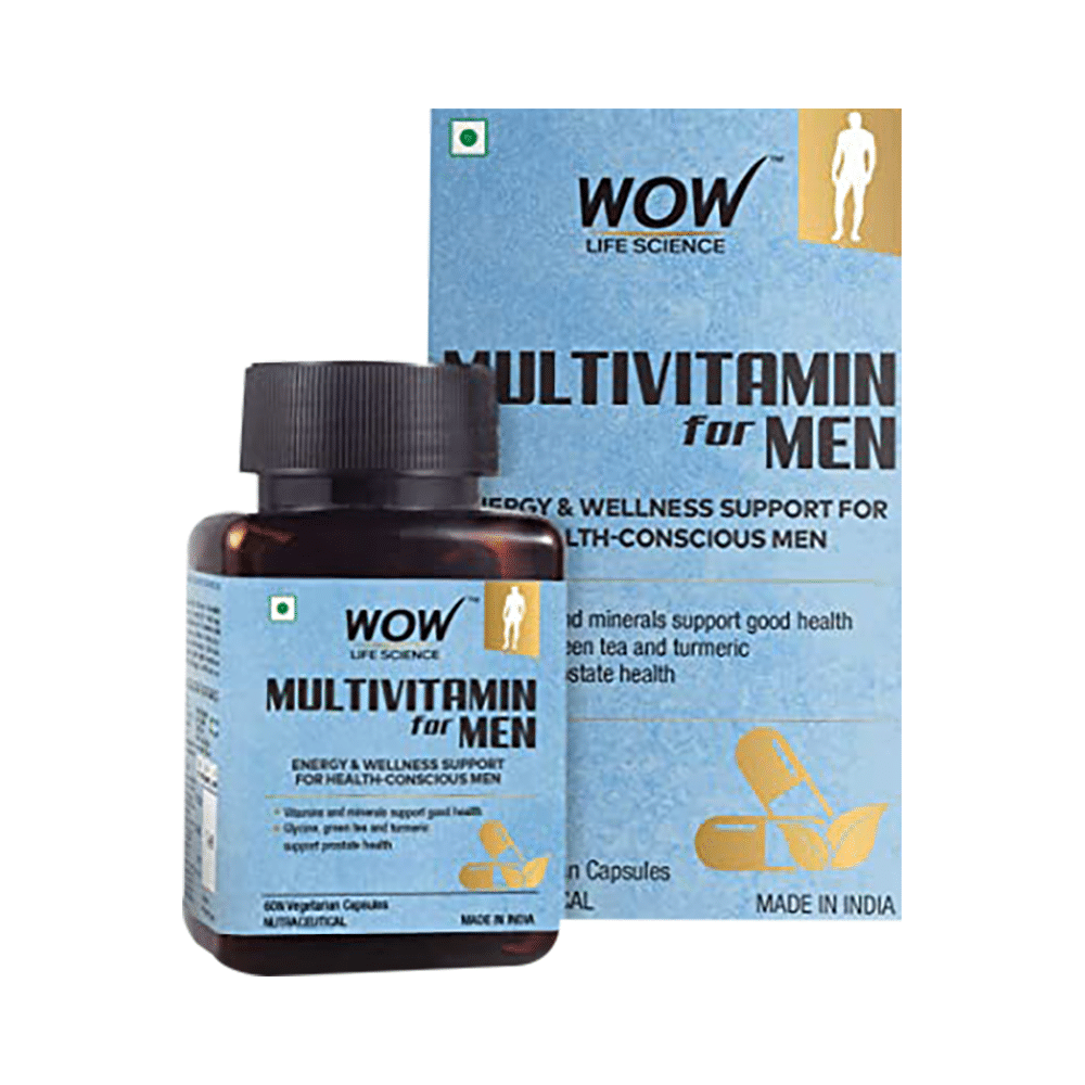 WOW Life Science Multivitamin for Men Vegetarian Capsule - Image 1