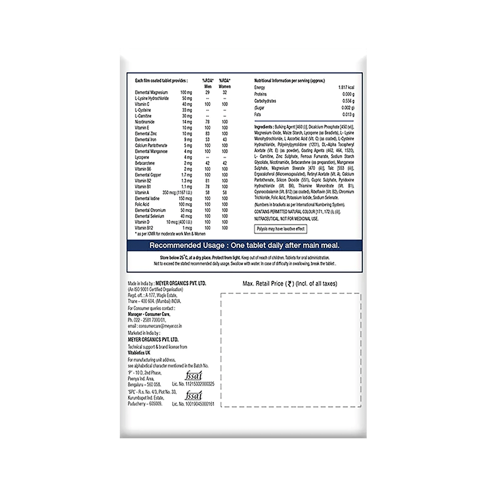 Immunace Forte Tablet with Lycopene+L-Carnitine, Vitamin D (400 IU) | For Immunity - Image 2