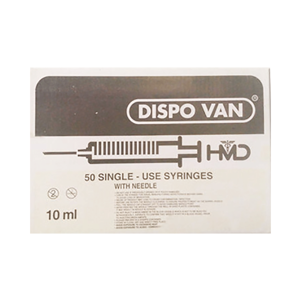 Dispovan 10ml Syringe with Needle - Image 1