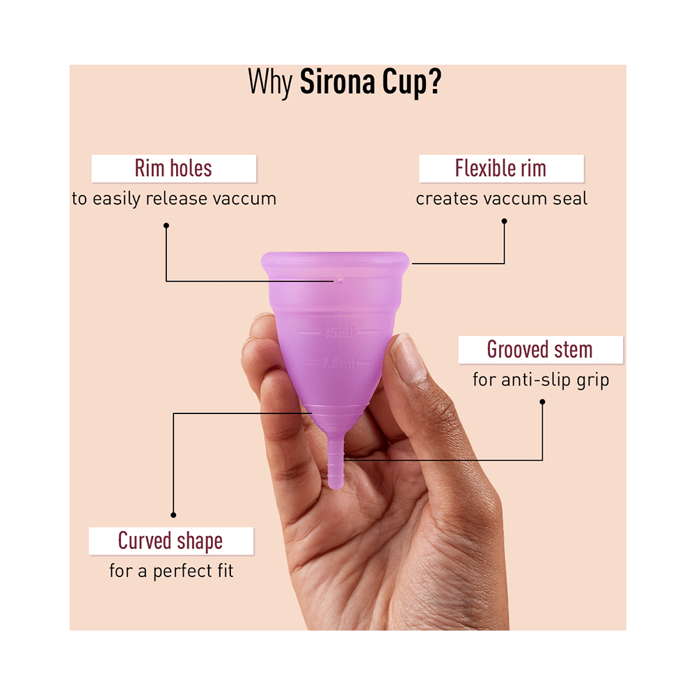Sirona Reusable Menstrual Cup for Women | Size Large - Image 7