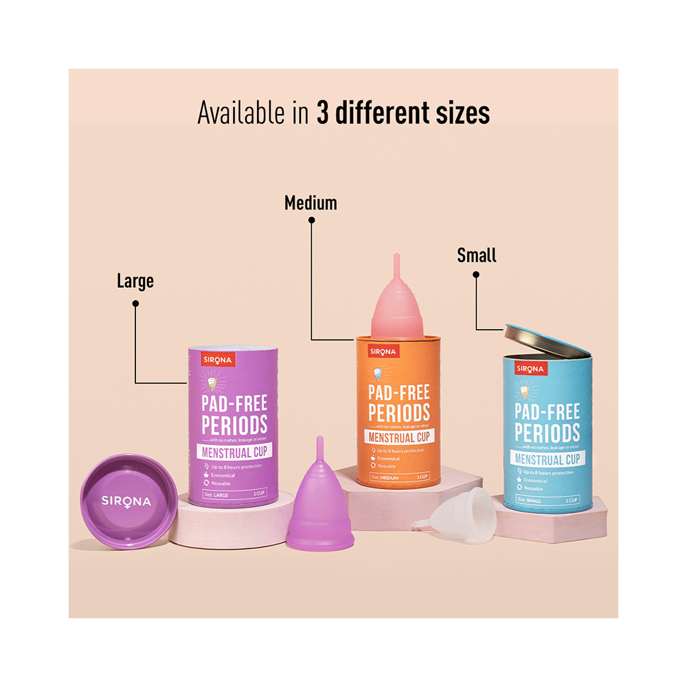 Sirona Reusable Menstrual Cup for Women | Size Large - Image 4