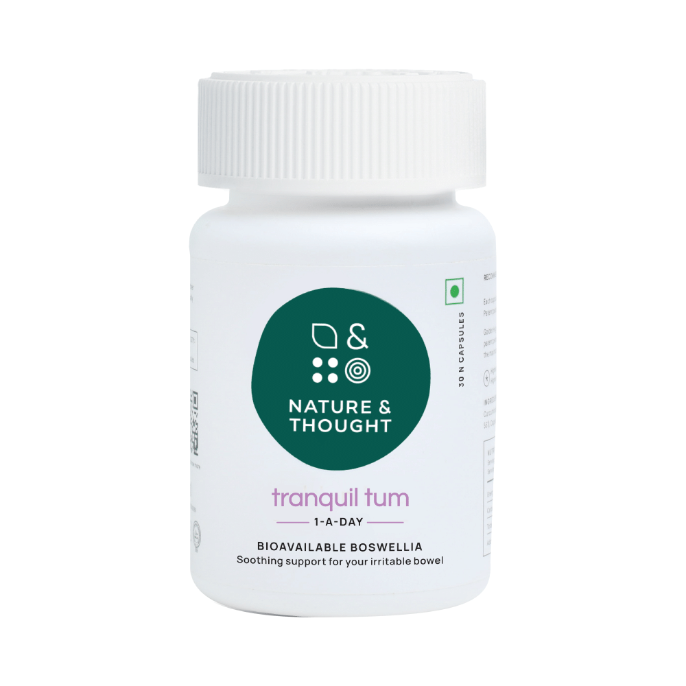 Nature & Thought Tranquil Tum Boswellia Capsule | Soothing Support for Irritable Bowel - Image 1