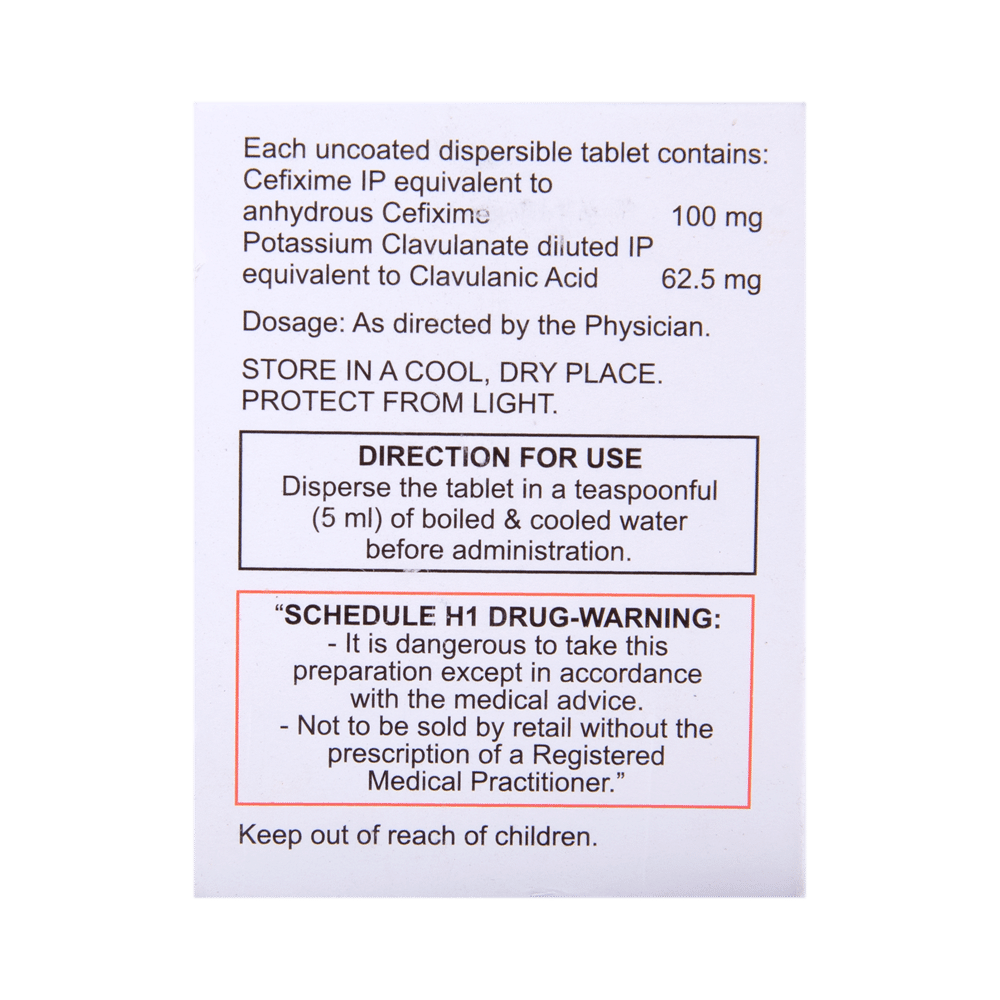 Cefolac CV 100 DT Tablet - Image 3