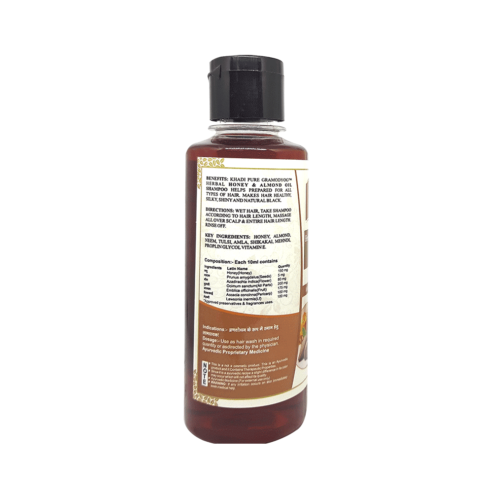 Khadi Pure Combo Pack of Herbal Honey & Almond Oil Shampoo & Herbal Woody Sandal & Honey Shampoo (210ml Each) - Image 2