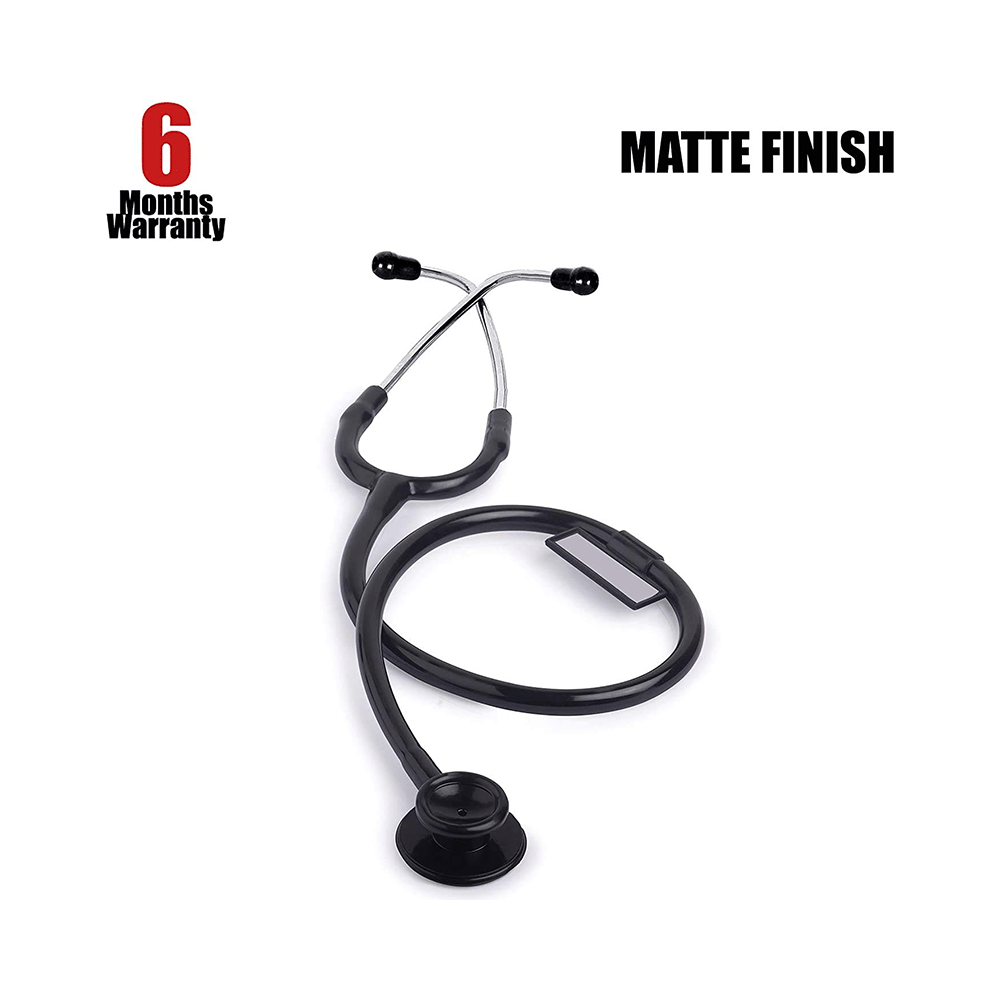 MCP Aluminium Perfect Al Black Matte Dual Head Acoustics Stethoscope - Image 3