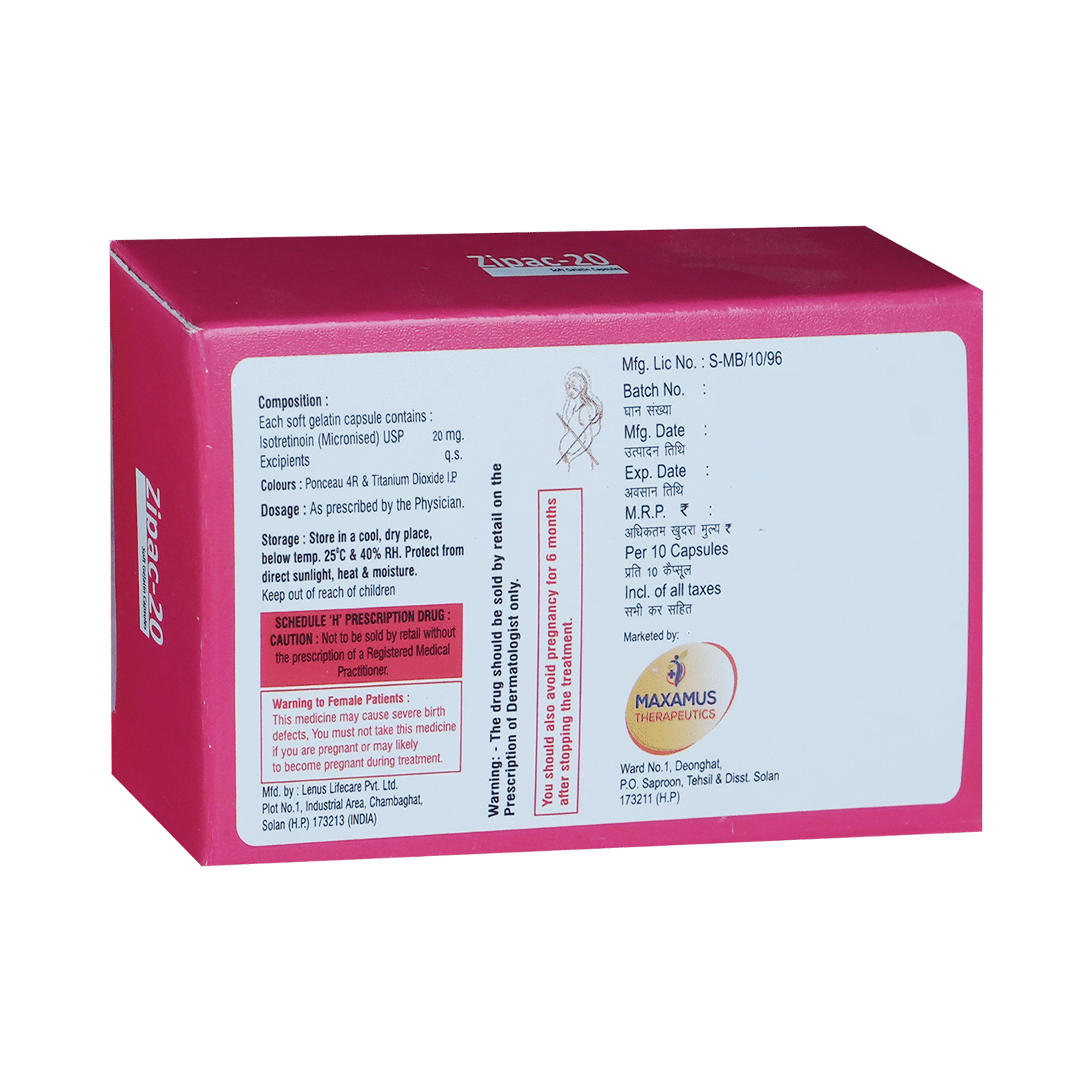Zipac 20mg Soft Gelatin Capsule - Image 3