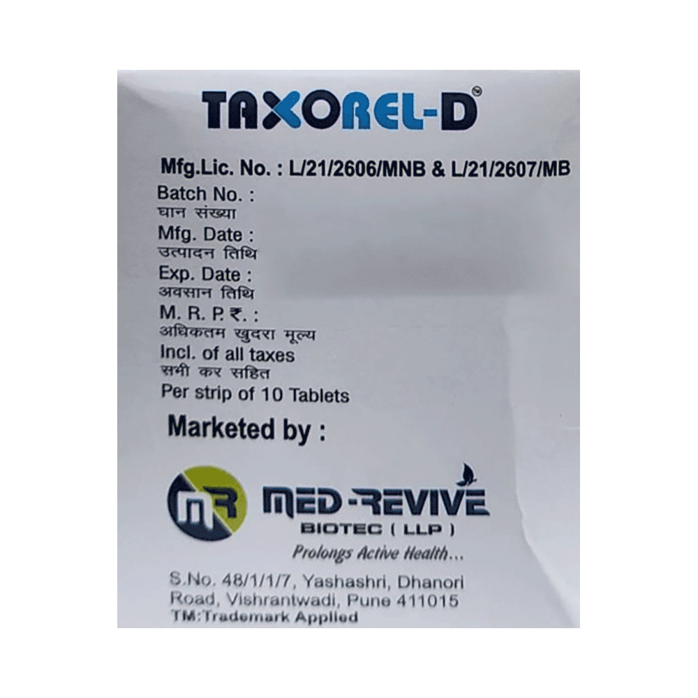 Taxorel-D Tablet - Image 3