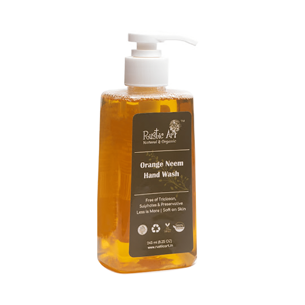 Rustic Art Orange Neem Hand Wash - Image 3