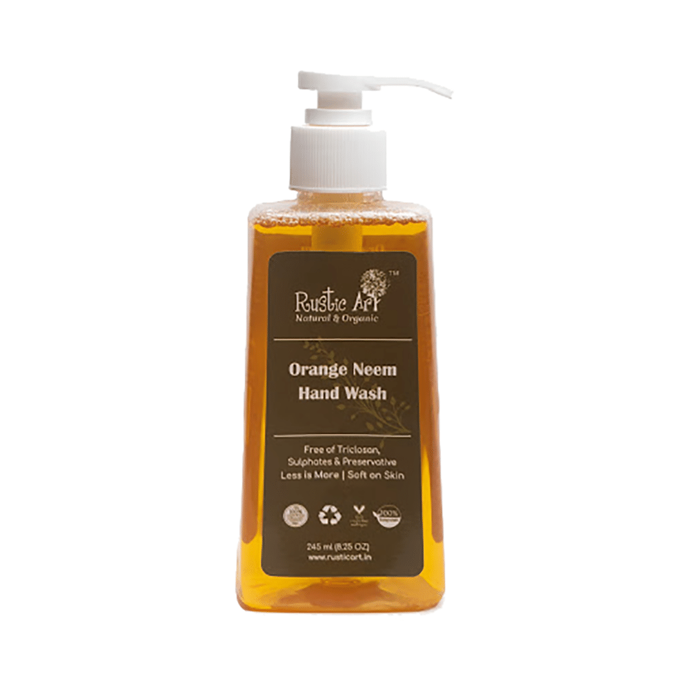 Rustic Art Orange Neem Hand Wash - Image 1