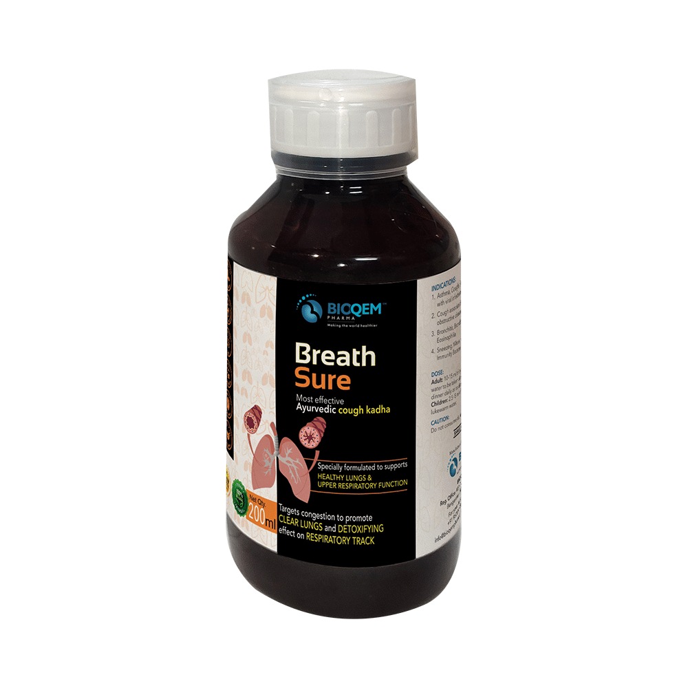 Bioqem Pharma Breath Sure Ayurvedic Cough Kadha - Image 2