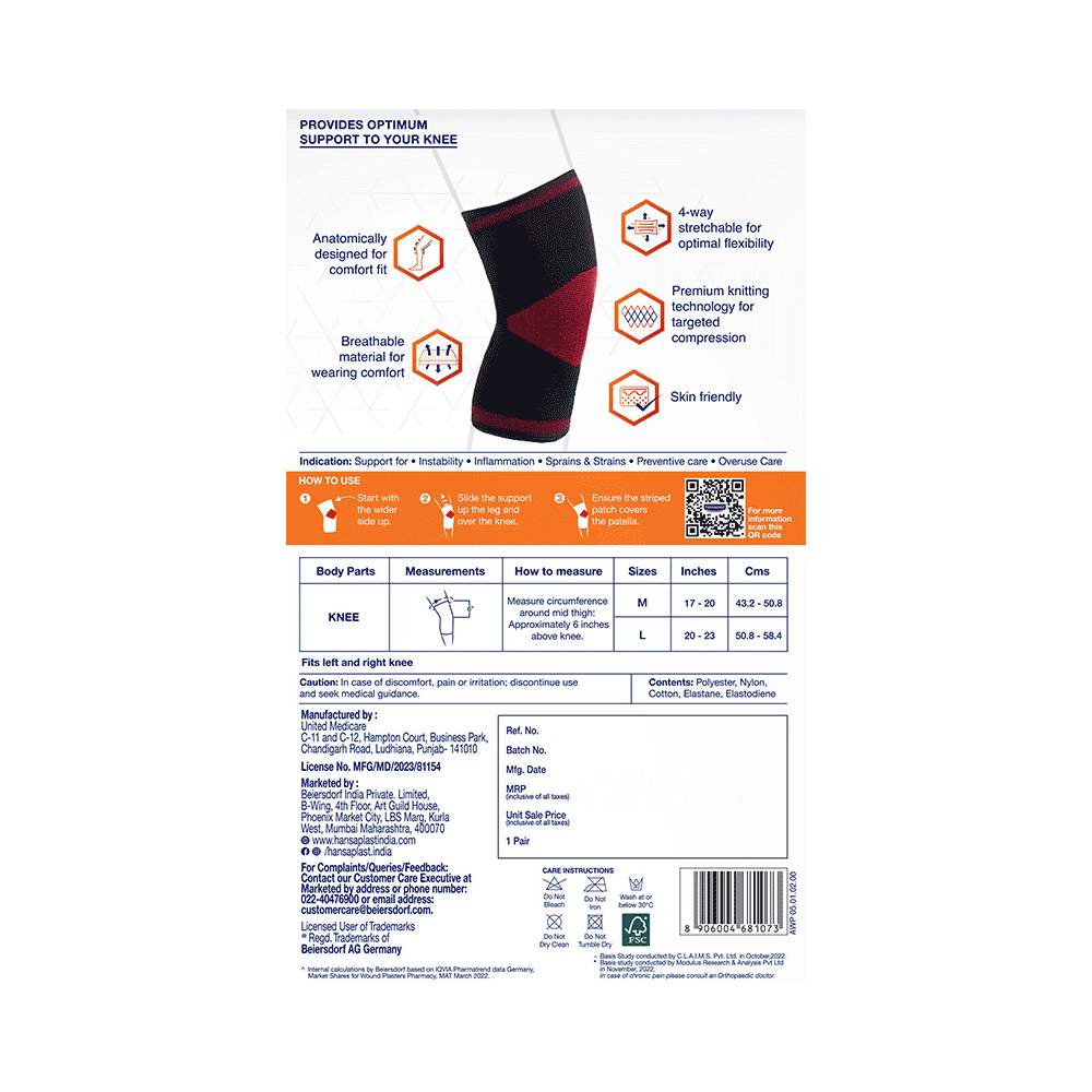 Hansaplast Active Knee Support Medium - Image 3