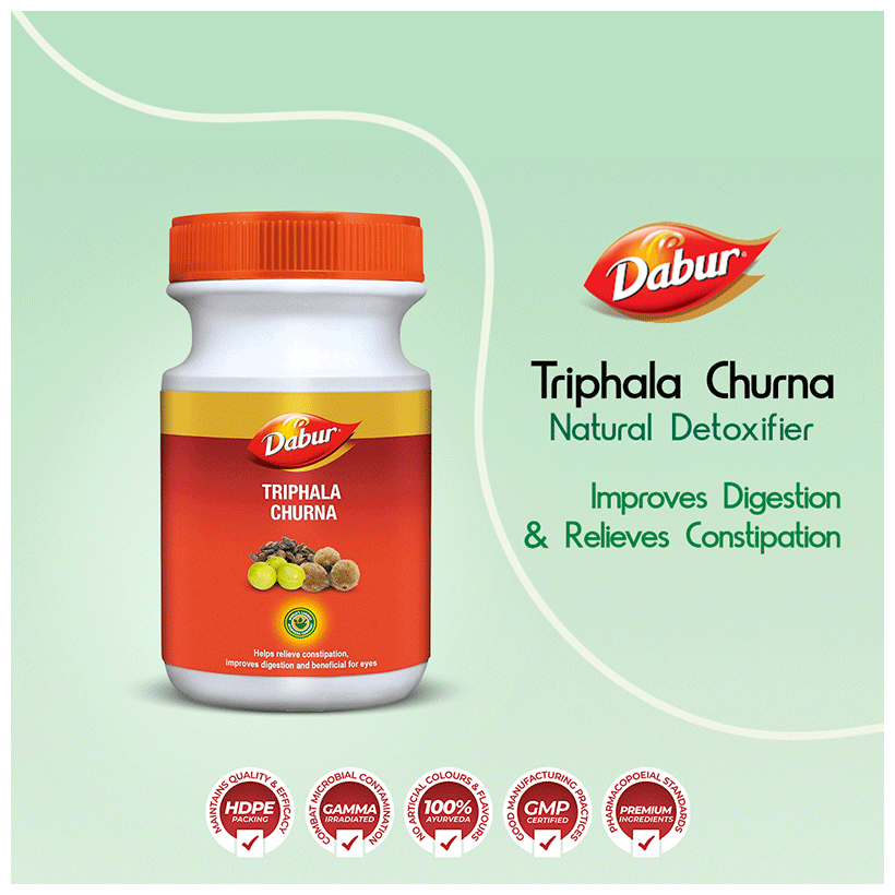 Dabur Triphala Churna | Eases Constipation, Acidity & Gas - Image 3