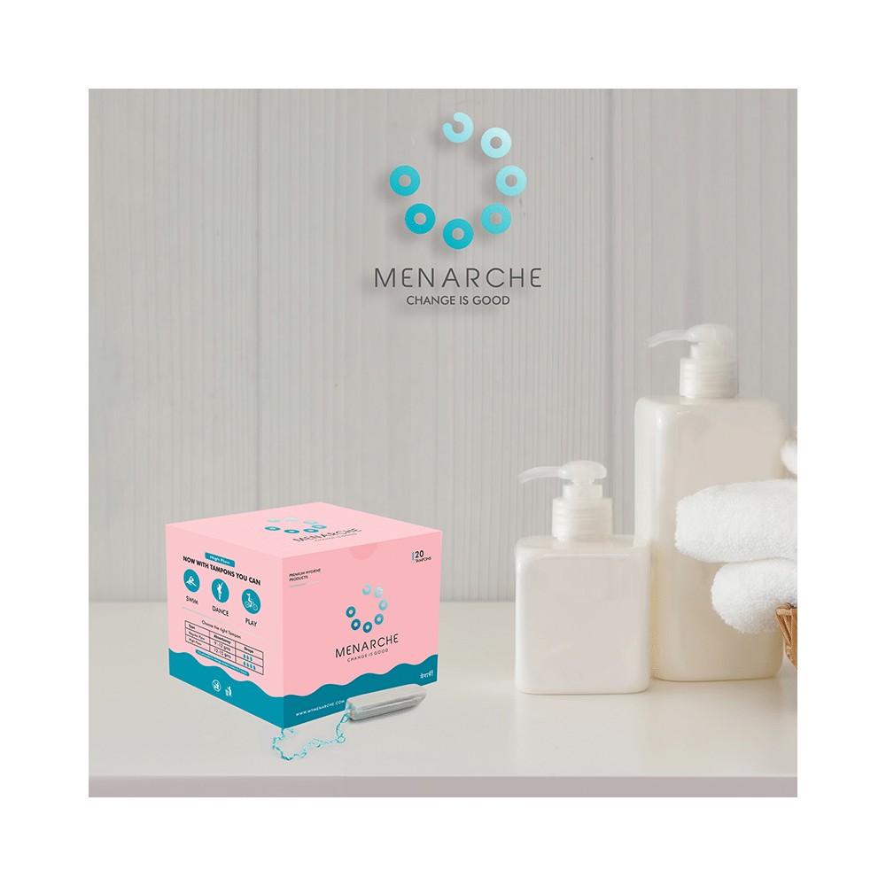 Menarche 100% Organic Cotton Tampons (20 Each) High Flow - Image 5