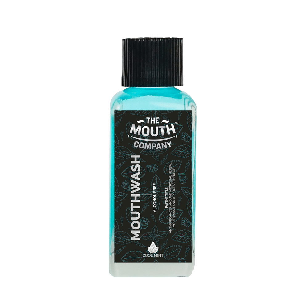 The Mouth Company Cool Mint Alcohol Free Mouthwash (100ml Each) - Image 3