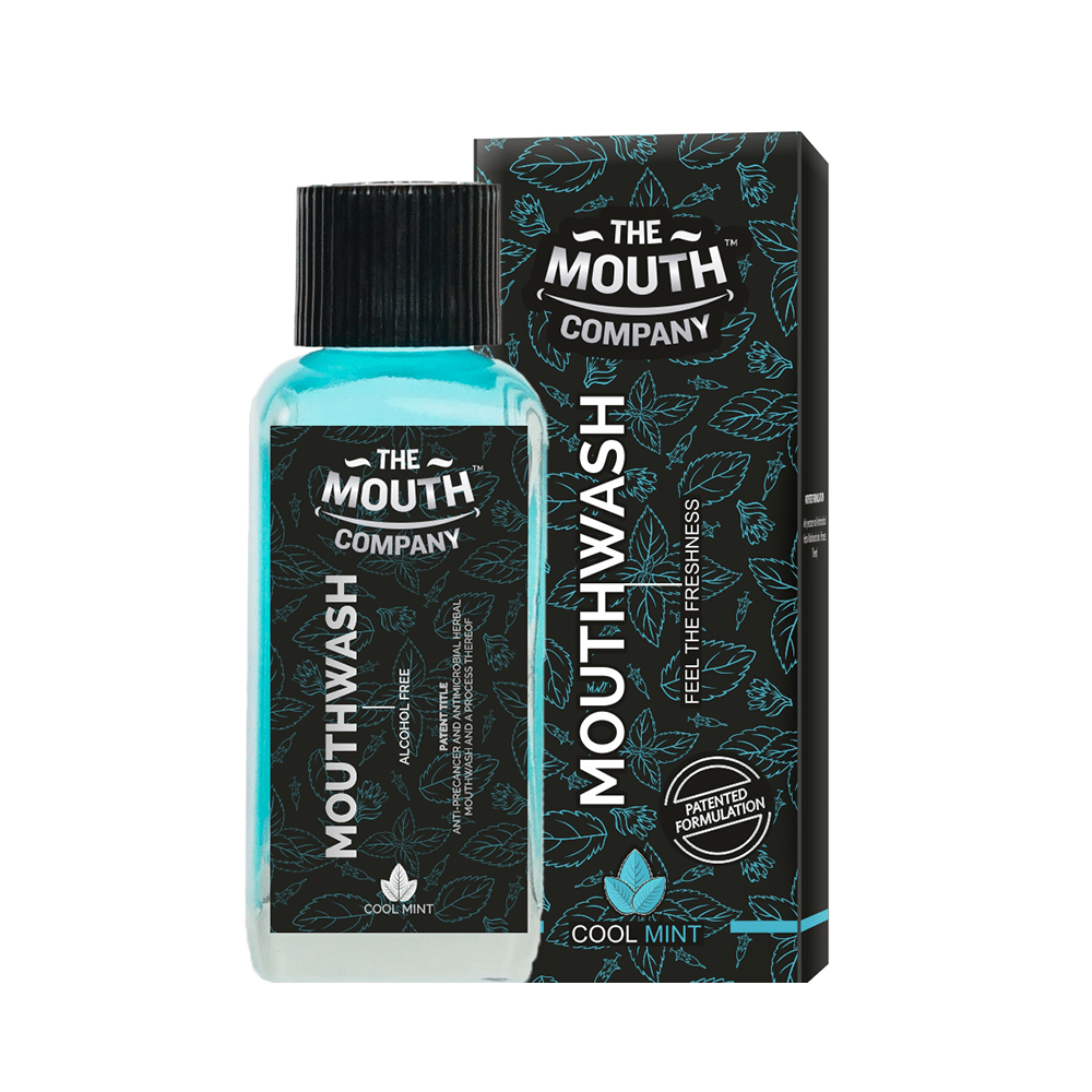 The Mouth Company Cool Mint Alcohol Free Mouthwash (100ml Each) - Image 2