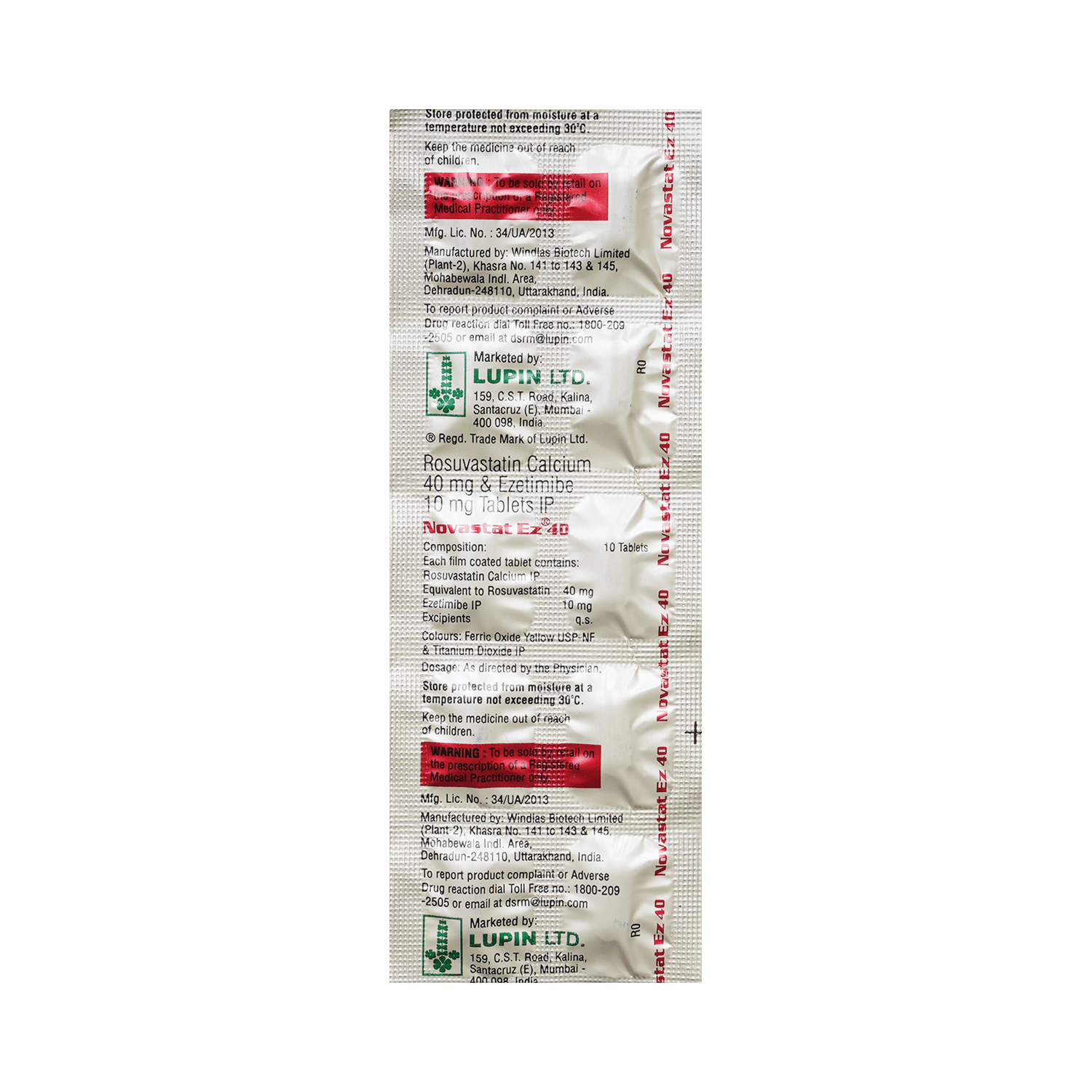 Novastat EZ 40mg/10mg Tablet - Image 5