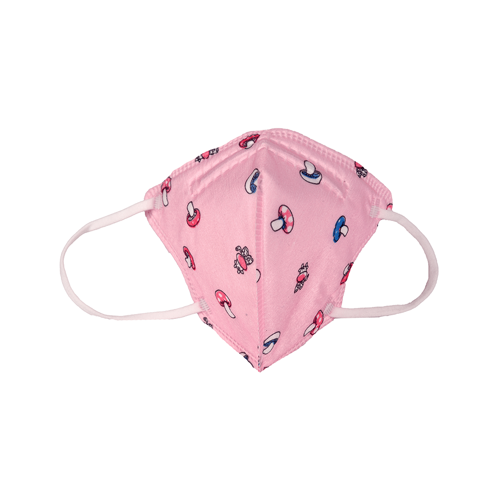 Advind Healthcare Smog Guard N95 Kids Mask without Valve for 4-12 Years Blue Mickey Mouse Design  & Pink Mushroom Design - Image 9