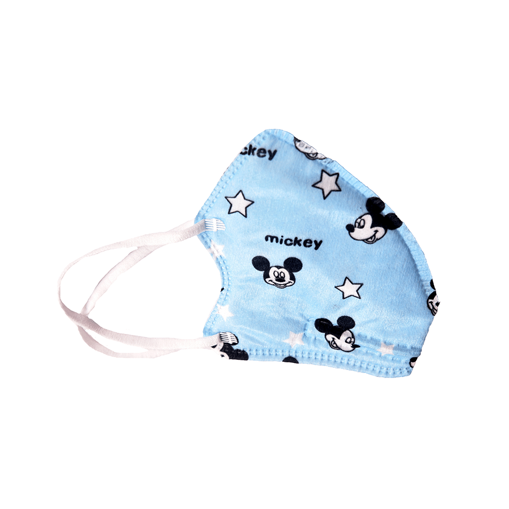 Advind Healthcare Smog Guard N95 Kids Mask without Valve for 4-12 Years Blue Mickey Mouse Design  & Pink Mushroom Design - Image 7