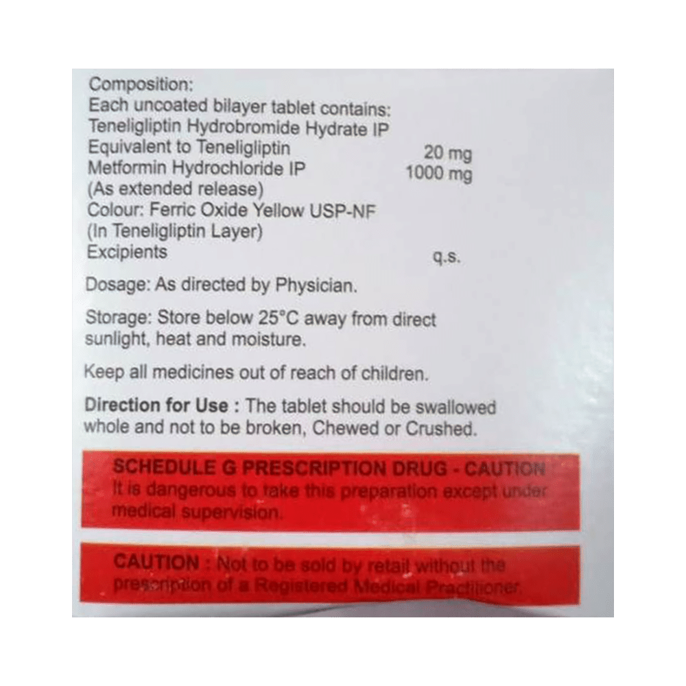 Teny M 1000 Tablet ER - Image 2