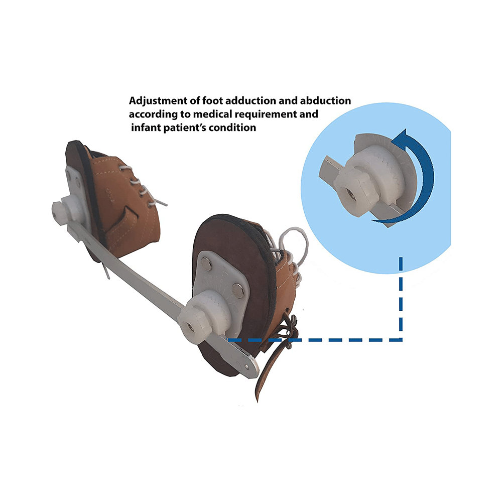 Salo Orthotics Orthopedic Clubfoot Shoes with Dennis Brown Splint 3inch - Image 3