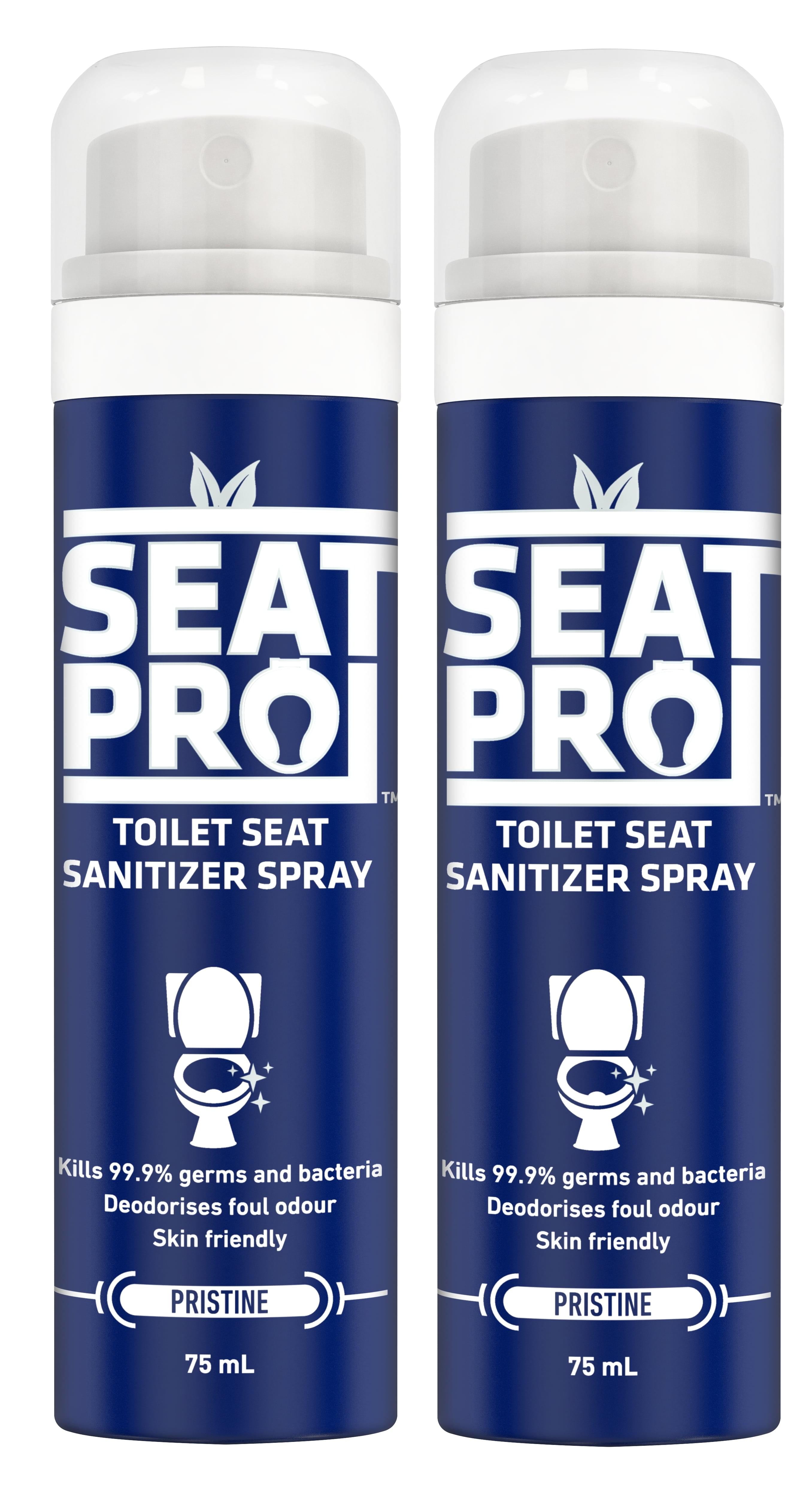 Seat Pro Toilet Seat Sanitizer Spray (75ml Each) Pristine