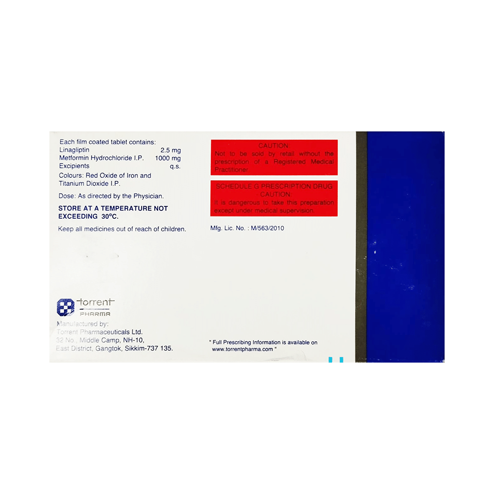Linaxa M 2.5/1000 Tablet - Image 2