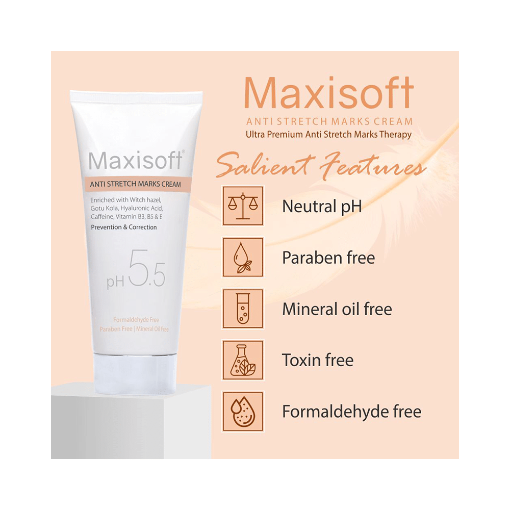 Maxisoft PH 5.5 Anti Stretch Mark Cream (100gm Each) - Image 7
