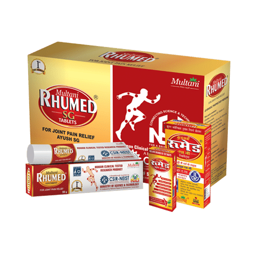 Multani Rhumed SG Kit (Rhumed SG 540 Tablets, Rhumed Strong Oil 90ml & Rhumed SG Ointment 90gm) - Image 1