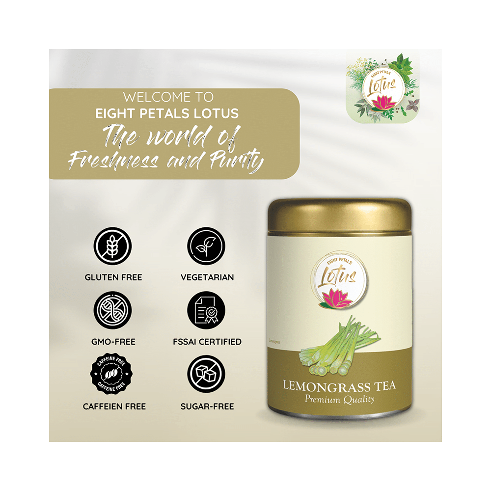 Eight Petals Lotus Lemon Grass Tea Leaves - Image 4