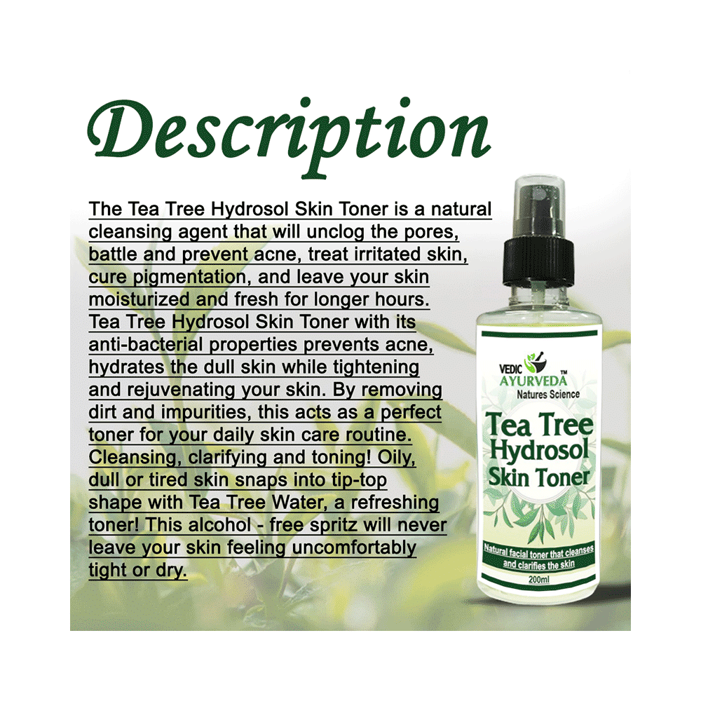 Vedic Ayurveda Tea Tree Hydrosol Skin Toner - Image 4