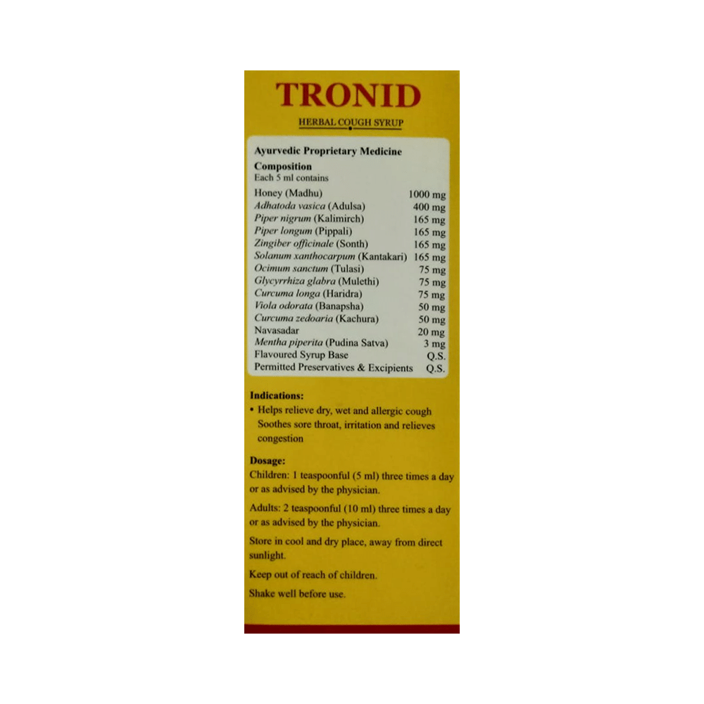 Vedamagik Tronid Herbal Cough Syrup - Image 2