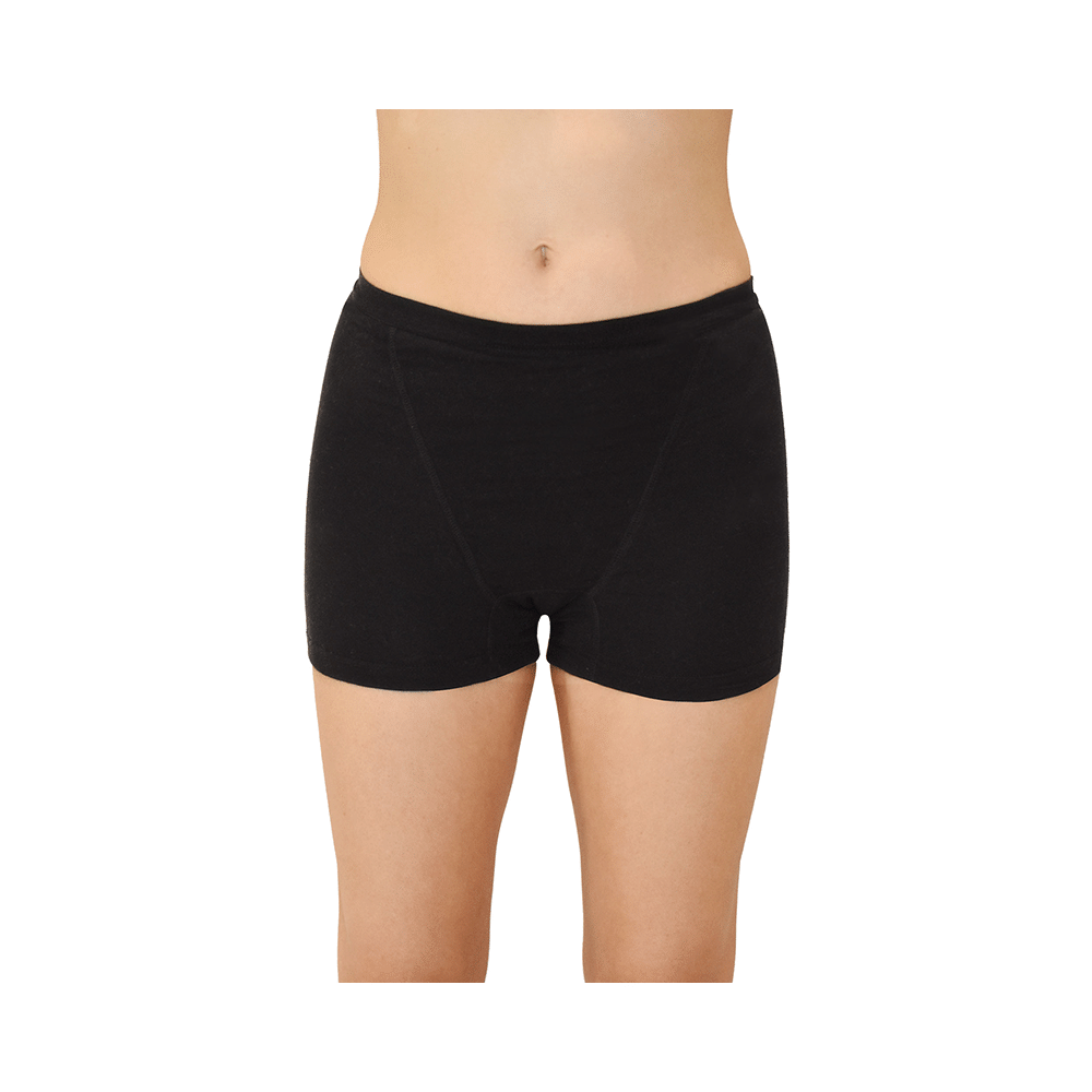 QNIX Boxer Brief Period Underwear Black Medium - Image 9